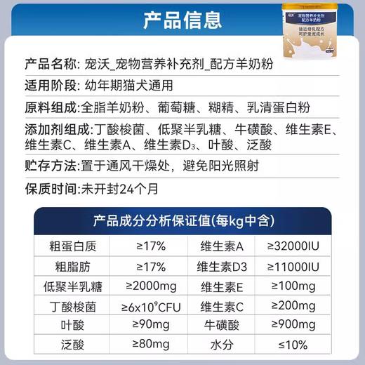 狗狗羊奶粉新生幼犬哺乳期成犬专用犬猫通用营养品小泰迪猫咪补钙 商品图5