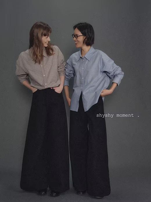 shyshystill/shy202411016/复古剪裁柔软厚实经典秋冬长裤 商品图2