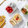 康宁玻璃保鲜盒保温袋食品级冰箱专用密封碗带盖微波炉加热饭盒套装 770ml1220ml饭包袋 商品缩略图1