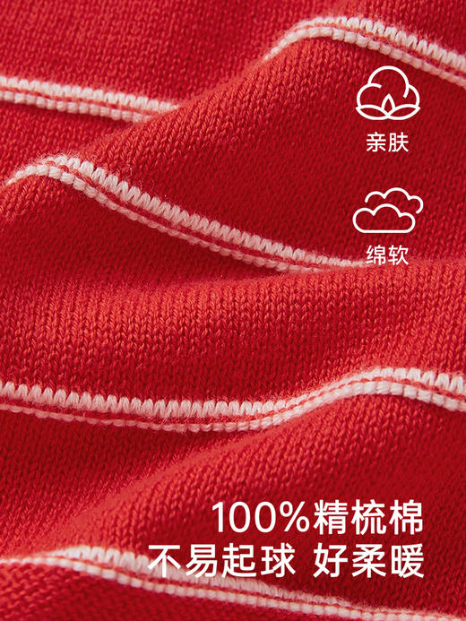 英氏儿童毛衣春秋长袖女童针织外套2025新款新年毛衣YRWWJ1R029A 商品图3