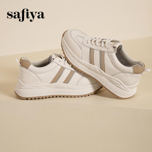 Safiya/索菲娅2025休闲小白·百搭学院运动厚底休闲小白阿甘鞋SFD1112214 商品图6