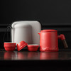 【一包嵌套收纳！配置齐全。】旅行茶具全套一壶三四杯陶瓷马克杯带过滤礼品户外便携小套装。ry 商品缩略图9