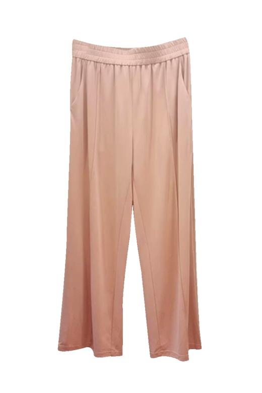 VIVIAN LIU TR2427501春女装新款时尚斜插兜松紧腰宽松针织长裤 商品图5