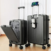 自然醒前开口行李箱女20寸小型登机箱新款宽拉杆多功能大容量24寸旅行箱YS6607 商品缩略图2