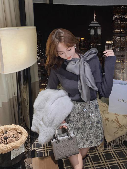 张心子【星河曜日】氛围感高腰百搭显瘦亮片裙半身裙 U2412050 商品图6