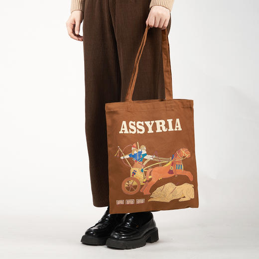 大英博物馆x苏州博物馆亚述系列亚述猎狮图帆布包单肩包 策马猎狮图帆布包单肩包 商品图1