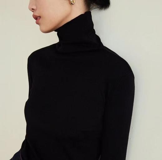 69到手2件2024年新款堆堆领柔软韩版针织衫打底衫XS4001 商品图0