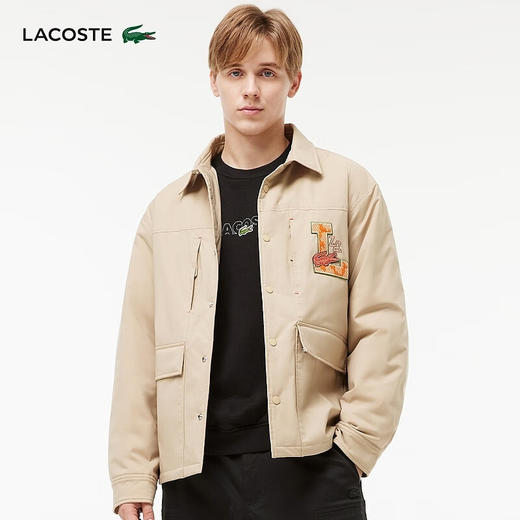 Lacoste福蛇新春系列男装新款潮流短款翻领棉服外套BH5342-98 商品图3