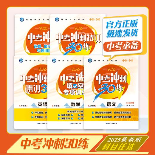 2025版｜诚成题库｜中考冲刺30练 商品图0