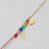 SpoiledBrat Jewelry彩虹多色宝石红绳手链 商品缩略图1