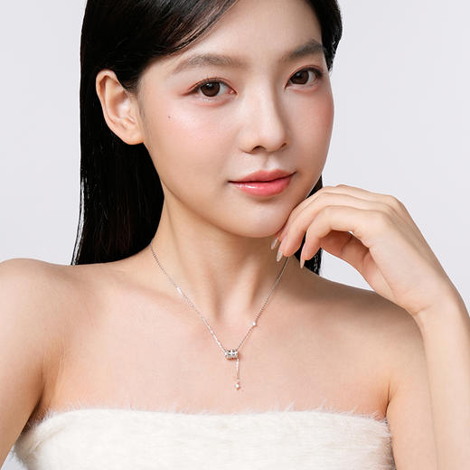 卡蒂罗KADER 灵蛇心愿小蛇小蛮腰项链 新中式 新年本命年闪耀锁骨链 满钻璀璨转运珠 新年礼物 商品图3