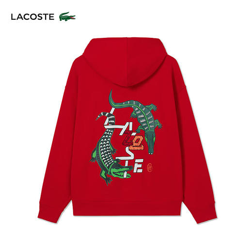 Lacoste福蛇新春系列情侣款新款潮流印花连帽卫衣SH5344-98 商品图4