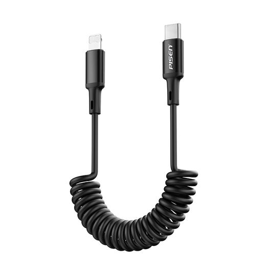 品胜 车载弹簧数据线C to C PD60W适用于苹果华为小米 C to L PD27W 伸缩USB转Type-c快充 1.2m数据线 商品图7