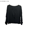 VIVIAN LIU薇薇安刘R2443003初秋女装新款时尚木耳花边长袖上衣 商品缩略图0
