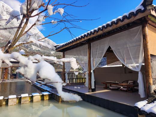 【崇州-274号院】5房泳池/温泉私汤小院，山巅院子、避暑，篝火、赏雪，儿童游玩、亲子房、壁炉+地暖/暖气ymks 商品图4