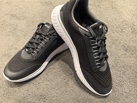 HUGO BOSS 运动鞋男  50536509-001 黑色.【鞋底有膜，试穿小心】 商品图1