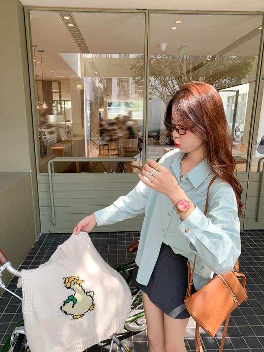 <曾小咸推荐> 小鸭子刺绣毛衣马甲背心 商品图7