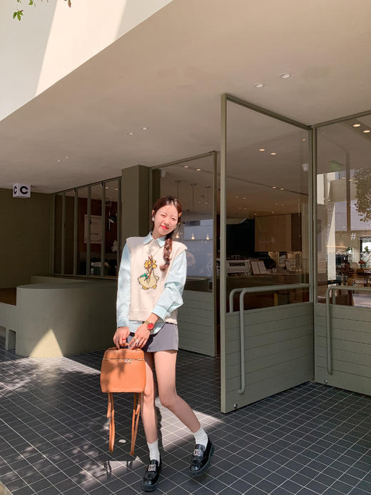 <曾小咸推荐> 小鸭子刺绣毛衣马甲背心 商品图13