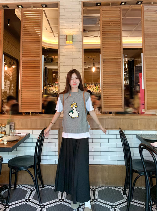 <曾小咸推荐> 小鸭子刺绣毛衣马甲背心 商品图10