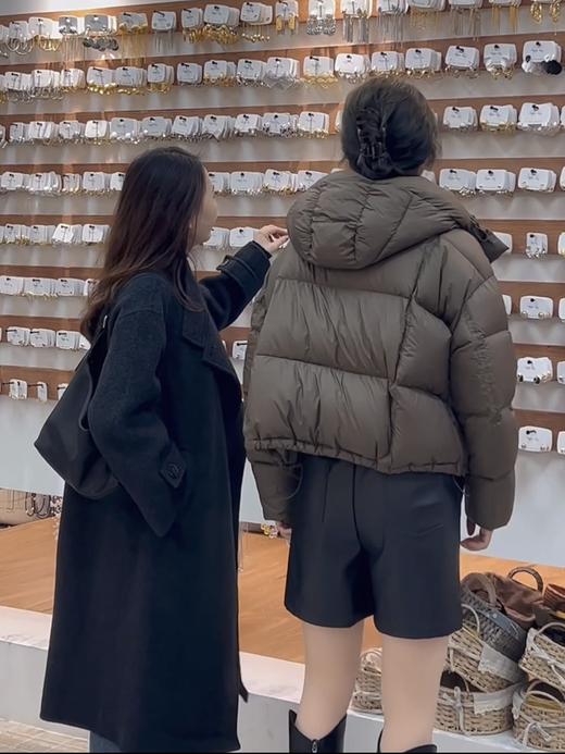 【百图lulu定制】【真爱双面呢】100%绵羊毛 立领挡风片 袖章 双面呢大衣 商品图4