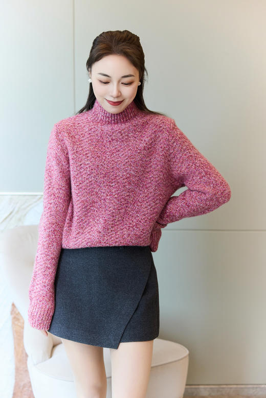 枚花朵朵｜花纱加厚羊绒衫 商品图2