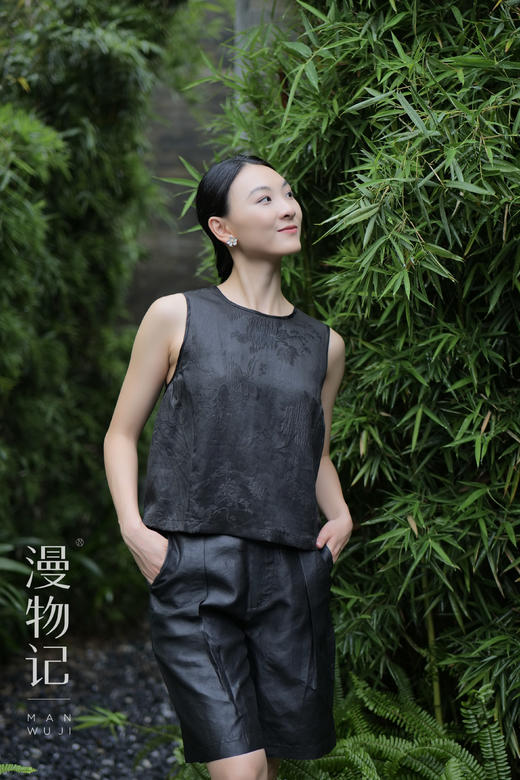 漫物记平板香云纱五分裤xys-w155 商品图1