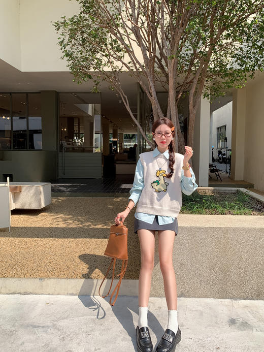 <曾小咸推荐> 小鸭子刺绣毛衣马甲背心 商品图14