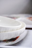 💥吃饭的家伙是艺术品❗❗ 年货节限时惠🍅：6盘或10碗仅需💰29.9🔺【Trees&wind纯白金盏花系列盘碗】 1380℃高温烧制🔥 花型纹理特级格调🌟 商品缩略图3