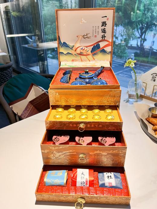 高端茶礼-【龙腾盛世四层四大茗茶+一路连升茶叶礼盒】抽屉新款设计高档大气，品质高性价比高，茶叶耐泡度好 商品图4