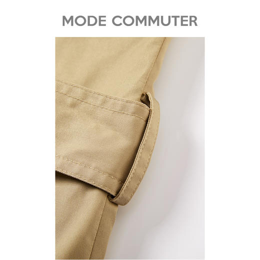 MC |MODE COMMUTER春季复古大方领侧边口袋男士风衣MCD108064A 商品图3