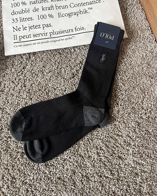 现货 THS 12.30-无 PL男士 马球polo刺绣小马标长筒针织袜 5色  CU288 商品图7