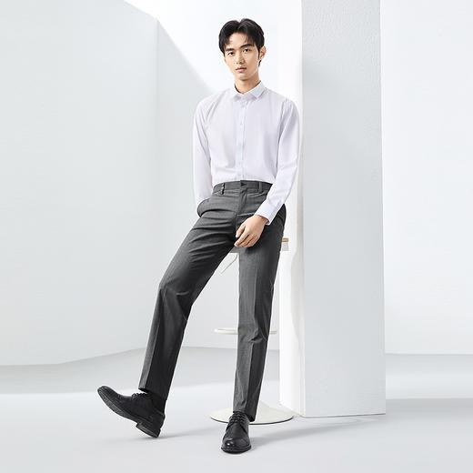 柒牌条纹直筒西裤男2025春季新款日常百搭男士休闲商务西装长裤子128H72220 商品图3