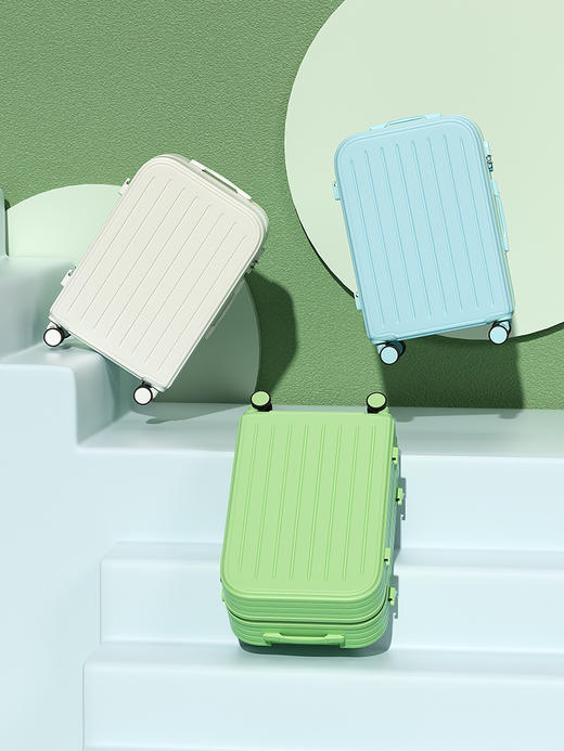 【轻盈便携！旅行出差必备】时尚旅人选择，轻便静音，多功能收纳；糖果色拉链随心搭，防爆拉链安心用。旅途中不再无聊，乘车充电便捷省；多向万向轮，轻松穿梭人潮间！ 商品图3