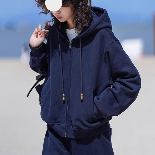 裁缝学苑AQ404日系复古秋冬开衫连帽卫衣纸样卫裤休闲套装打版裁剪 商品图2