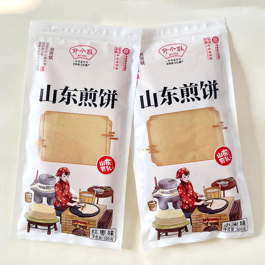 野风酥500克山东大煎饼*2袋（小米红枣） 商品图1