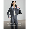 【1件6折】熙世界格雷系灰色通勤职场风套装女2025春秋翻领外套半身裙两件套 商品缩略图1