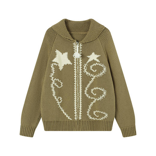 CryingCenter  流星烟花粗针重磅针织毛衣开衫 哭喊中心 商品图9