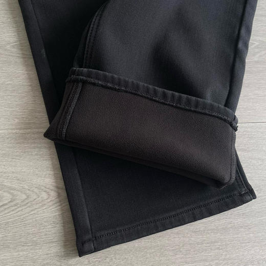 【1月6日  下午15:00 秒杀】偷偷美 厚奥粒绒 黑色 窄版 厚绒直筒裤 商品图6