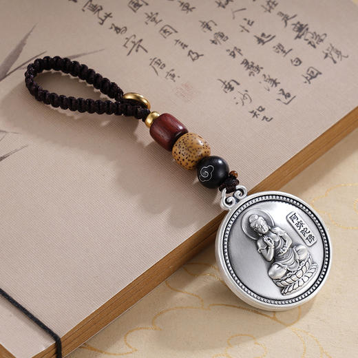 子佩集S999银【福迎生肖】钥匙扣【YSY007】纯银小摆件十二生肖守护神可转动2412 商品图3