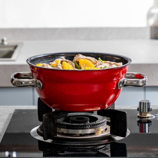 神田高端线 钛彩米系列多功能汤锅22cm 能煮能炖能煲的高颜值汤锅来了，而且烧不黑、不串味。30年质保！ 商品图5