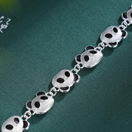 子佩集S990银【熊猫家园】手链【DSSL001】纯银大师工坊原创作品熊猫花丝珐琅彩2412 商品图4