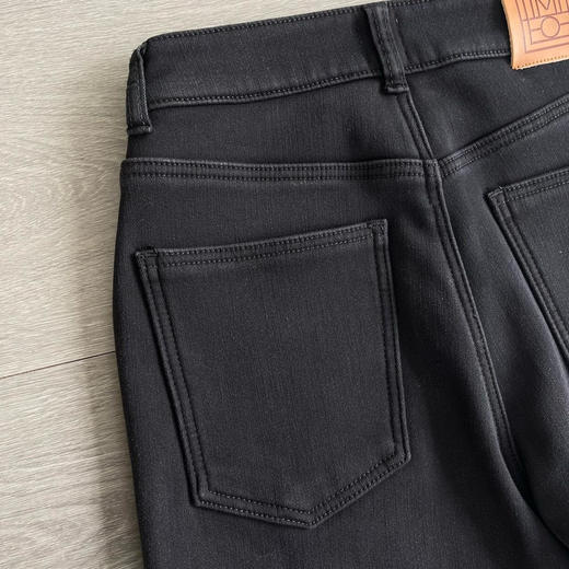 【1月6日  下午15:00 秒杀】偷偷美 厚奥粒绒 黑色 窄版 厚绒直筒裤 商品图8