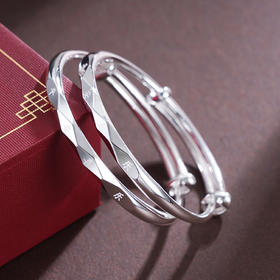 子佩集S999银【平安喜乐】童镯【TZ000769】纯银儿童2412