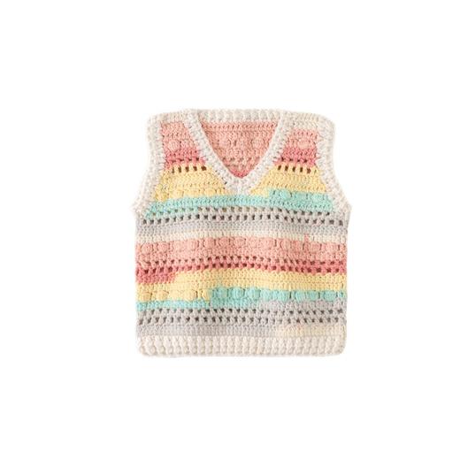 苏苏姐家冬日暖阳马甲手工diy编织钩针毛线团自制上衣材料包 商品图4