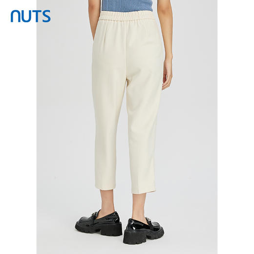 NUTS秋冬款气质百搭休闲简约高腰直筒宽松显瘦九分裤女241073393 商品图4