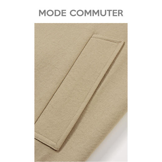 MC |MODE COMMUTER秋季撞色翻袖宽松翻领风衣男MCD108021H 商品图3