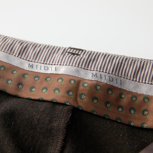 谜底阔腿裤长裤女2025春新品通勤风宽松羊毛混纺休闲裤251MK0009 商品图3