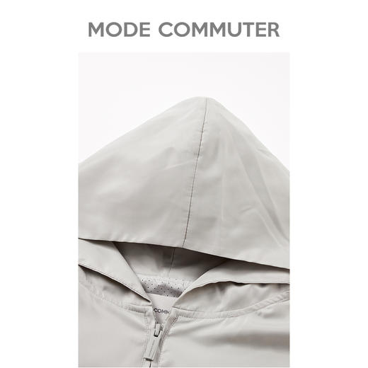 MC |MODE COMMUTER春季反光印花下摆收缩连帽夹克外套男MCD121011A 商品图2