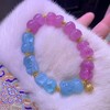 12mm-15mm单圈粉蓝莲花珠碧玺手链 商品缩略图0