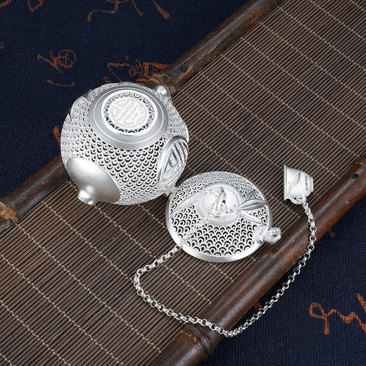 子佩集S999银【平安有福】茶包【PJ000523】纯银花丝茶漏2412 商品图5